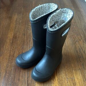 Bogs Plush Insulated Faux Fur Lined Rain Boots, size 1